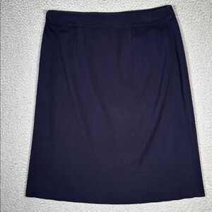 Misook Classic Navy Knit‎ Pencil Skirt Women’s Large Classy Career Elegant Work